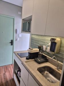 Studio na melhor praia de Santos