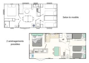 Campings Camping - Parc aquatique - ccagehb : photos des chambres