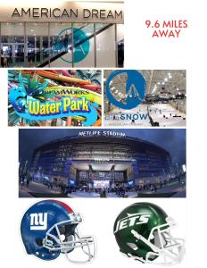 NYC 2 Bed America Dream Mall Train Station