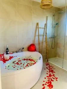 Provensa - love room avec balneo et terrasse avec vue - Villelaure