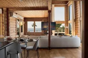 Increíble Villa de madera con vistas al mar - El Pelayo
