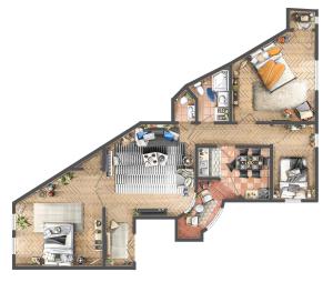 Musical Shelter with Balcony 2min to Republic Square