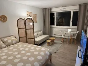 Studio Voltaire avec parking commun gratuit dans la copropriété - 普雷夫桑莫昂