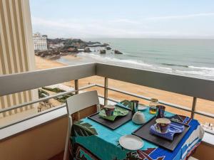 Studio en front de mer avec piscine et Wi-Fi à Biarritz - FR-1-3-621