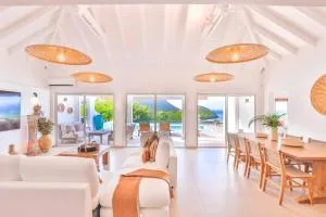 Villa Lily Blue Spacious and Elegant Heated Pool Sea View 4 Bedrooms - Anse Marcel 