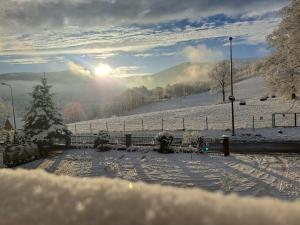 Gorski Widok Karpacz Apartamenty i Pokoje- Salon Kominkowy