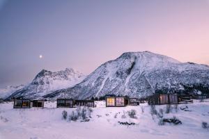 Designhytte med jacuzzi sentralt i Lofoten