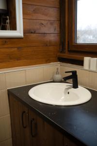 Dřevěný romantický srub v Krušných horách