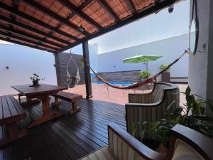 Linda Casa 4 quartos com piscina para família na praia de Canasvieiras