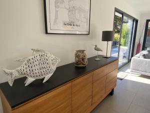 Villas Bassin d -Arcachon House with heated pool : photos des chambres