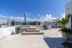 Apartamento c Churrasqueira 160m da Praia RGL0304