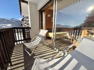 Appartements Studio Classe 1* avec Piscine et Tennis Privatifs, au Pied des Pistes - 3 Pers. - FR-1-595-18 : photos des chambres