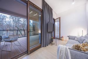 Park Zen, taras i widok na park