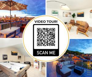 Skyline Views - Rooftop & Game Room - Sleeps 8