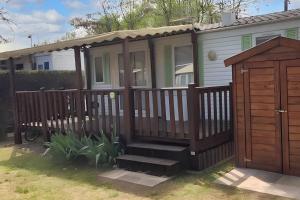 Maisons de vacances Bungalow Charmant a Sampzon 32 m² avec Vue Montagne : photos des chambres