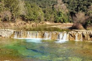 Maisons de vacances Bungalow Charmant a Sampzon 32 m² avec Vue Montagne : photos des chambres