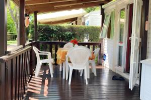 Maisons de vacances Bungalow Charmant a Sampzon 32 m² avec Vue Montagne : photos des chambres