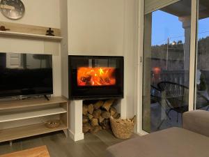 Casa vanguardista en el campo cerca de Santiago