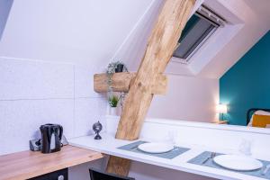 Appartements Evasion urbaine studio moderne a Chalon - BY PRIMO C0NCIERGERIE : photos des chambres