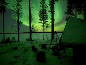 Aurora Lakefront Cottage OTSOLA, 55 km from Rovaniemi