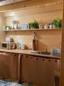 Maisons de vacances Maison en bois 1 chambre 4 couchages type tiny house : photos des chambres