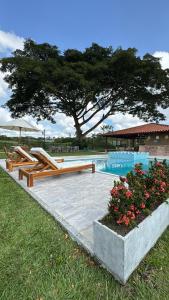 Casa campestre exclusiva con piscina y jacuzzi