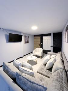 Departamento frente al tranvía