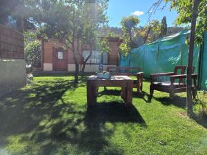 Cabañas del valle andino