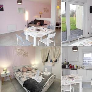 Grand studio La Sensée - Wifi, Calme, Parking privé