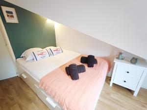 Maisons de vacances New - House facing sea and beach - two terraces : photos des chambres