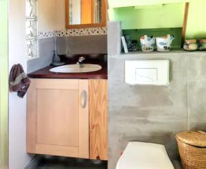 Maisons de vacances Maison avec sauna a Saint-Sauveur-en-Rue, 60 m² : photos des chambres