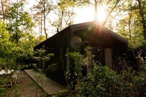 Luxe Hottub Japandi Tiny house in het Bos