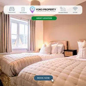 Grange House - Sleeps 6 - Driveway parking, Self-Check-In, Fast Wifi and Sky TV by Yoko Property - Hardingstone