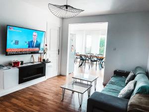 Maisons de vacances Charmant cottage bord de mer camping 4 etoiles : photos des chambres