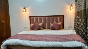 The forest trail by lake & woods