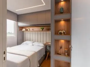 Apartamento alto padrão, Arena MRV, 2 quartos, garagem - 布鲁马迪纽