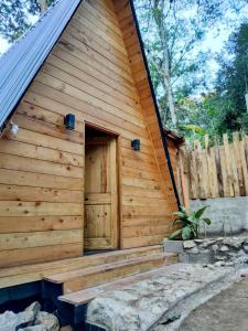 High garden alpine cabin