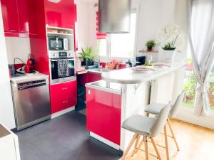 Appartements - Le COSY GARDEN - Proche RER A et E - Paris Disney - Parking et WIFI Gratuit ! Family SPECIAL OFFER : photos des chambres