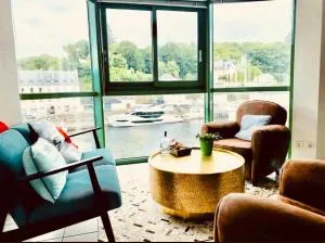 Voiles sur Morlaix: vue port, 4 personnes, parking - 朗迪维西奥