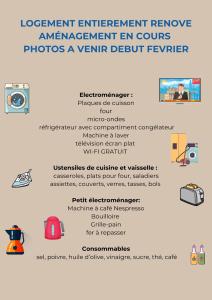 Appartements Appt 4 couchages Jardin Laverie Parking : photos des chambres
