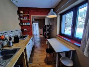 Studio in a wooden house