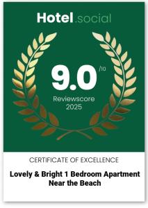 Lovely & bright 1 bedroom apartment near the beach