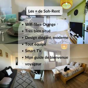 SOH Rent Appartement Strasbourg 2 pièces wifi terrasse