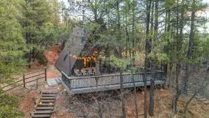 Modern Luxurious A-Frame - Playground - Pine