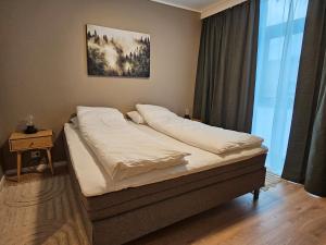 Stor og ny leilighet med fjordutsikt