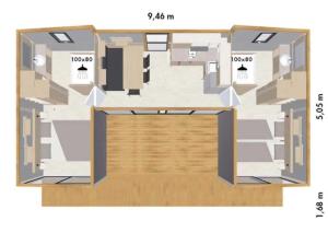 Campings Chalet 3 etoiles - Piscine - ccafgfe : photos des chambres