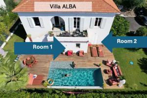 Villas Beautiful villa - garden - pool - sea view : photos des chambres