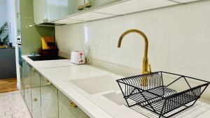 Retro house in the city