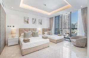 Luxury Apt with Full Burj Khalifa Skyline Views