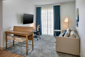 One-Bedroom King Suite with Sofa Bed and Fold Out Chair room in Element by Marriott Atlanta Perimeter Center